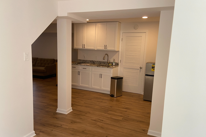 Kitchen, actual unit now has a full-size fridge - Large 1-Bedroom Apartment in Takoma Park