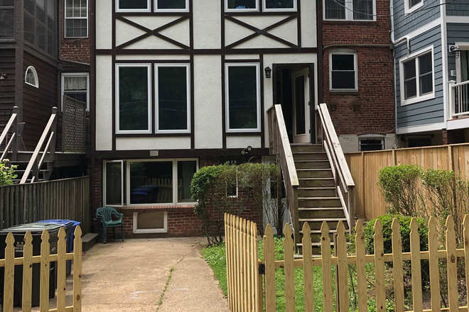 Back of the house. Entrance - A 2-Bedroom apartment in a Historic Foxhall Village House