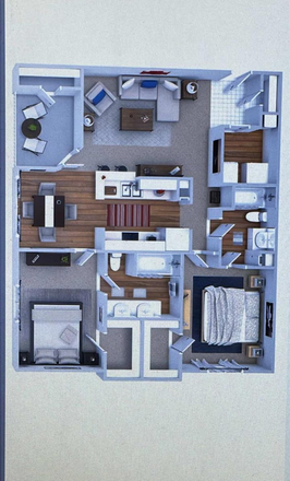 Apartment layout - The Belmont 4201