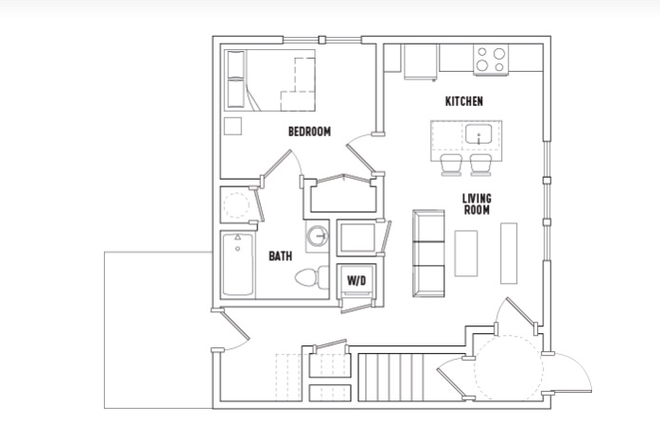 Floorplan - Relet:1BR apt for PU Faculty/Staff only-Stanworth Lane-Princeton