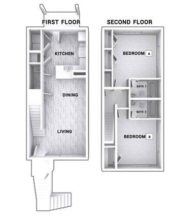 floorplan - THE WOODLANDS TOWNHOUSE