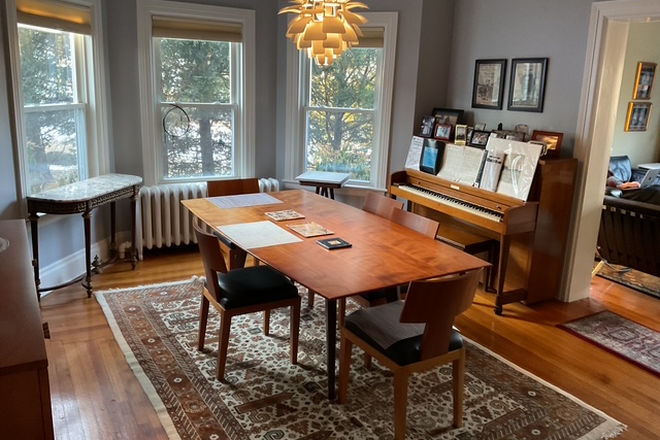 Dining Room (but with different furniture) - Beautiful 5 bedroom Victorian with piano in great school district on Green Line House