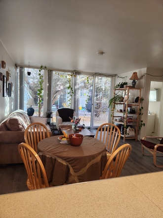 Open concept kitchen/dining space/living room - Apartment at Canyon and 19th