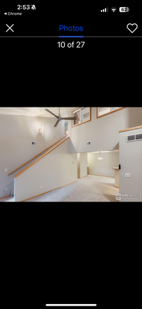 Living Room and Dining Area - Two Bedroom, Two Bath 1136 SQFT Condo for Rent, Walk to Campus