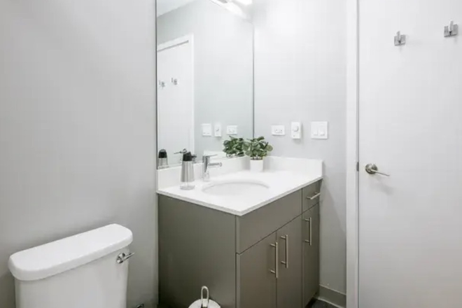 shared bathroom - the Post Chicago Apartments