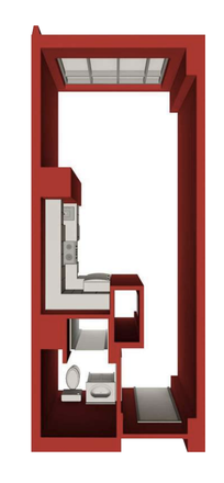 Floor Plan - HUH Harvard at Trilogy studio Apartments