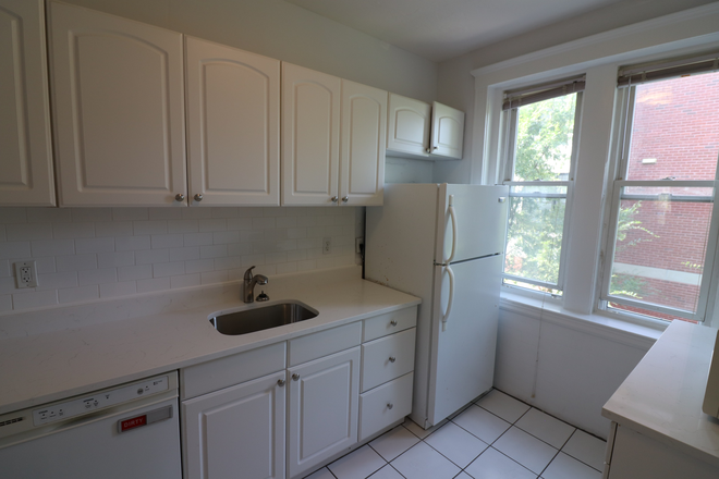 Kitchen w Dishwasher - NO FEE! Fantastic Brownstone Apartments Near Longwood Medical Area! H/HW inc, laundry in building