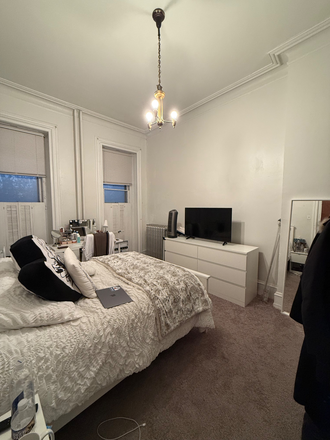 Bedroom 1, street facing windows - 2 Rooms Available at 208 S 41st St **RENT NEGOTIABLE**