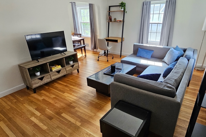 Living Room - Renovated Furnished 2BR/1BA in Arlington with Easy Access to Harvard and Tufts