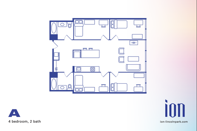 possible floor plan - Ion Lincoln Park Apartments