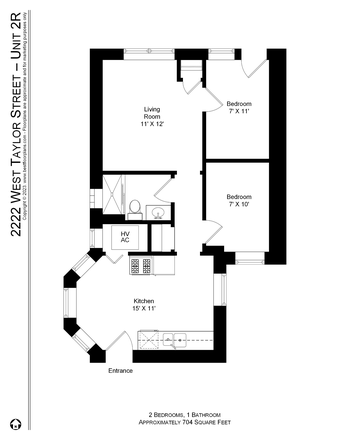 Light filled layout - Fantastic 2 bedroom steps from Medical Campus and UIC