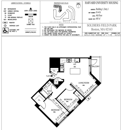 Blueprints - 2 Bed / 1 Bath Apartment Next to HBS! Utilities Included