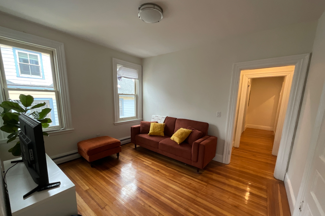 Shared living room. - Large Bright Room Available in Newly Remodeled 3bed/2bath Unit Triplex