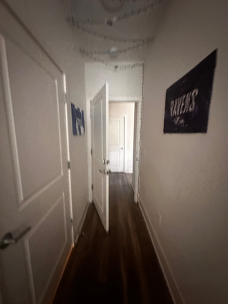 Entrance to room (bathroom on left) - Union Blacksburg Apartments