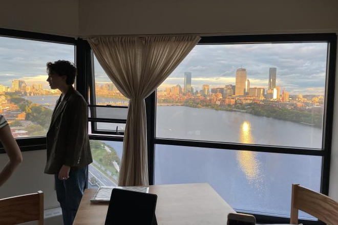 Day-time view - 20th-floor River-facing Apartment in 550 Memorial Drive for Winter Sublet Dec-Feb