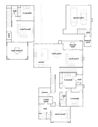 Floor Plan - Beautiful New Construction 4bed/3bath condo. 15min from UCI