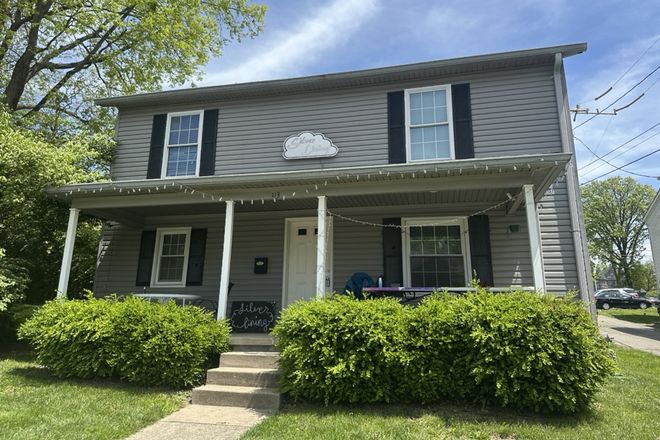 Front of House, Large covered porch - Silver Linings House, 4 BR, 2 Bath, close to Uptown and campus