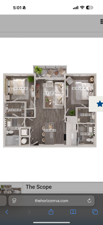 floor plan - The Horizon At Springdale Apartments