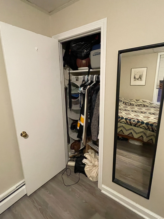 Bedroom closet - Furnished Summer Room near Harvard Sq (May–Aug) – $1300 | Spacious 2-Floor Apt, Great Location