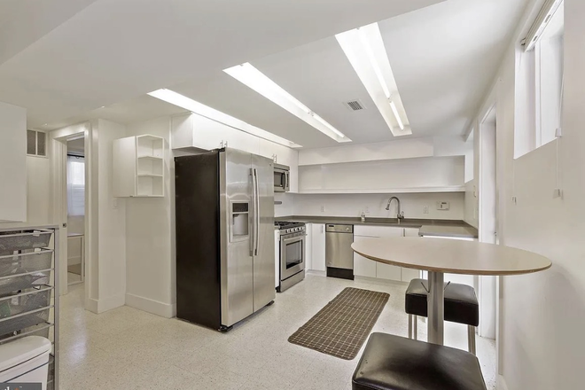 Kitchen and eating area with second entrance - Fully Furnished Lower Level Apartment (1 Room Available)