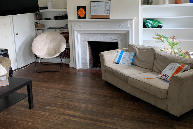 Living Room - 3719 Reservoir Road, NW, 4 story townhouse, on bus route, 5BR, 3BA