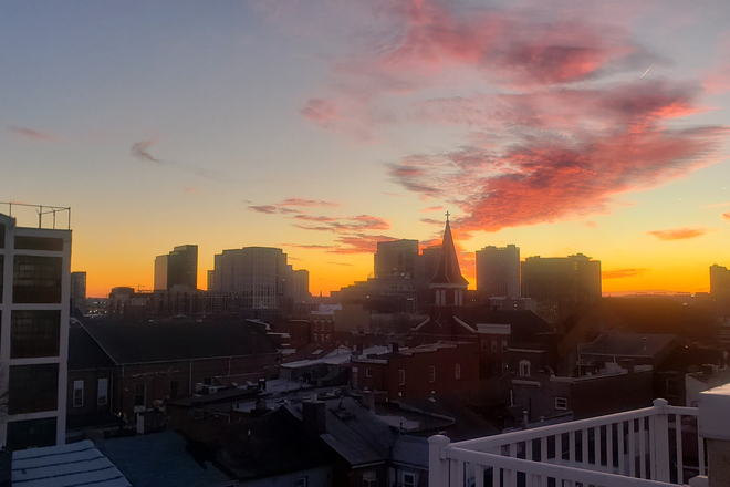 View from rooftop deck - Furnished 2nd floor with private sitting room/office, full bath, bedroom Townhome