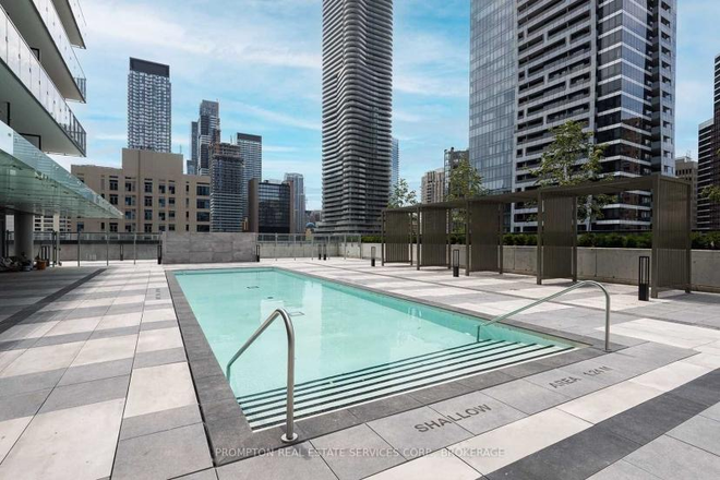 outdoor pool - New stunning Studio unit in the high modern building. Huge balcony, at top level of the building.