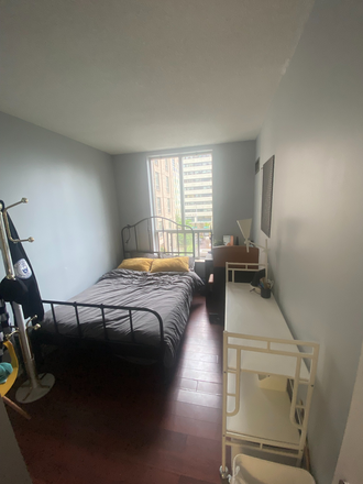 Bedroom (furnished for reference) - 2 Bedroom 1 Bath condo, Unfurnished Bedroom at Bloor and St George