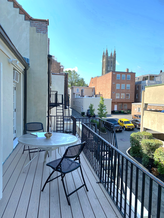 Balcony - Furnished studio apt-Palmer Sq-Princeton
