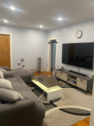 Living Room - South Huntington Apt Sublet | Bus Stop at Door + Green Line Access