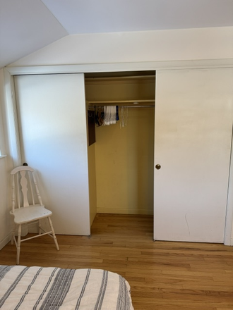 sliding door multiple closet space in 3rd floor bedroom - One furnished room in shared home for PU affiliate only-Hickory Ct-Princeton
