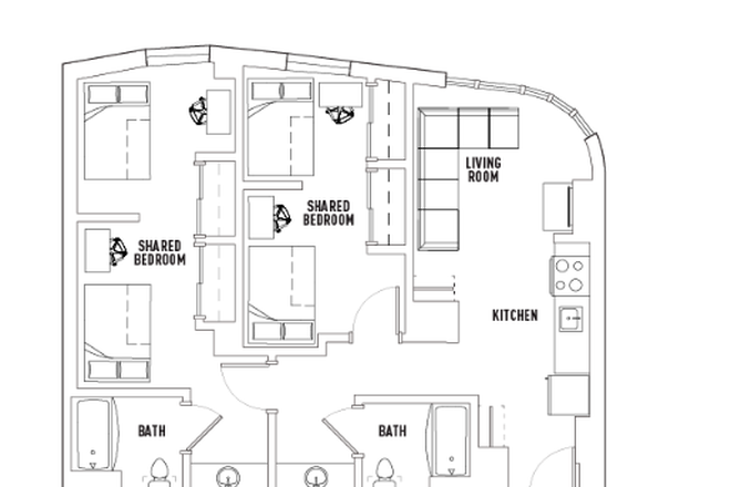 Floor Plan - Lightview, on-campus