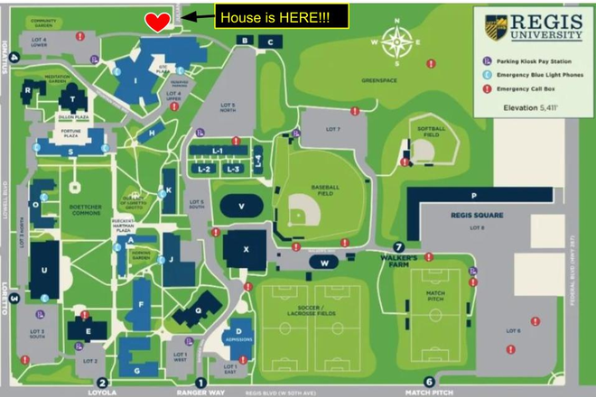 House is literally next to the school!  Perfect for Regis students! - North Denver Student Housing House