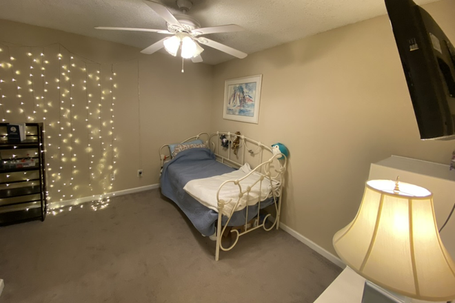 My bedroom: yours will be empty! Bed is twin, but a full can fit very well also - Auburn Crossing