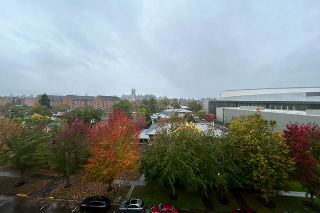 Rooftop view of campus - Winter & Spring term UO Apartment Housing relet