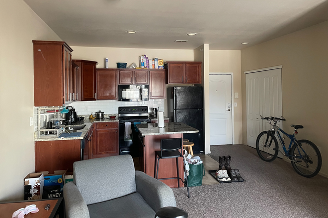 kitchen from living room - Riverwalk Apartments