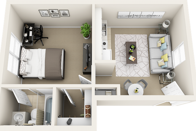 Floor Plan - College Park Midtown Apartments