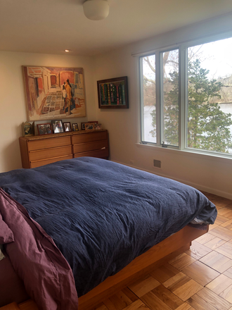 Bedroom with lake views - Summer:Furnished 3BR home-Adams Dr-Princeton