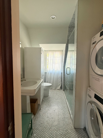 Bathroom / laundry - Clean + Quiet + secure Studio Apartment close to campus