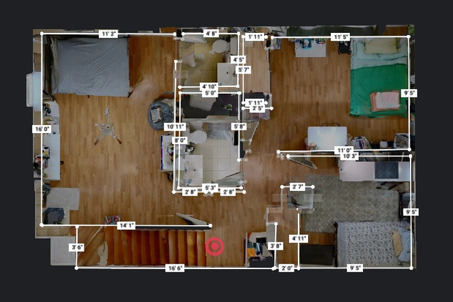 upstairs floorplan - Room for rent in shared female townhouse Individual leases