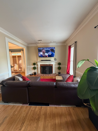 Living Room - Executive Master Suite with Private Entrance in Belhaven Near Several Medical Facilities Townhome