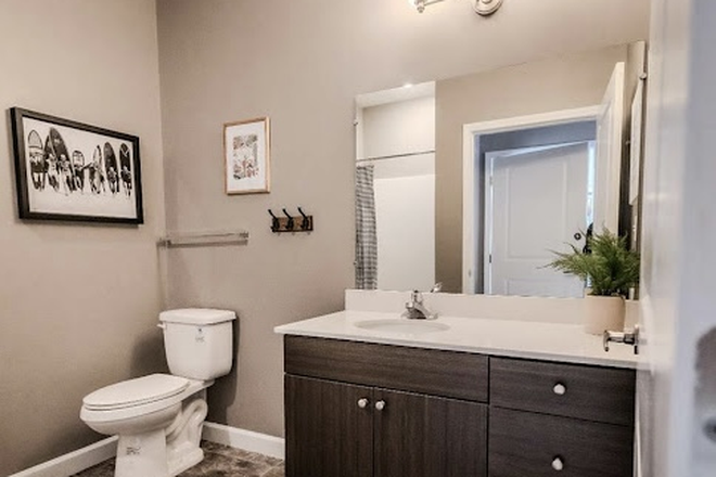 Bathroom - Private Room w/ Bath at 303 Flats (Girls Only) – Aug 2025 Move-In Apartments