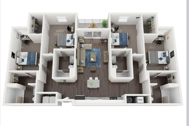 Floorplan - Park West Apartments