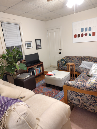 Living Room - 2BR home for PU or IAS faculty-Charlton St-Princeton