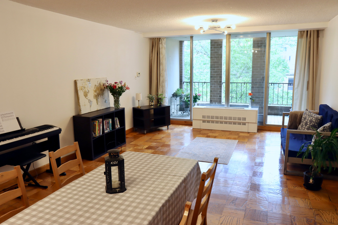 Living Room - Amazing 1 Bedroom Summer Lease (July & August) – Brookline/Mission Hill Apartments
