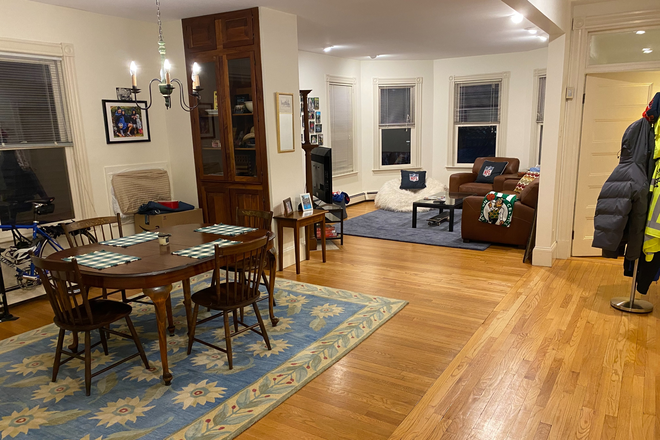 Dining room into living room - SUPER location, sunny, spacious 3 bedroom in a quiet building Condo