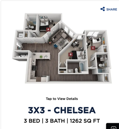 Floorplan - The Mark Tucson Apartments