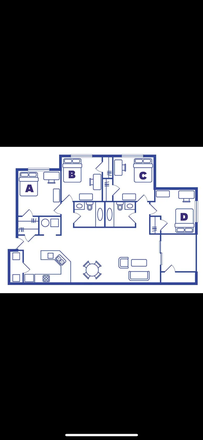 Floor Plan - Fully furnished apartment, discounted rent and extra room furniture!