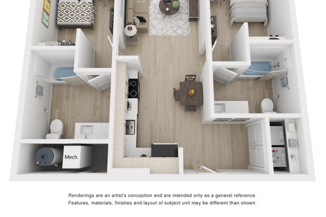Floorplan - Fieldstone - Artisan  Lease Takeover for Graduate student   June and July Apartments