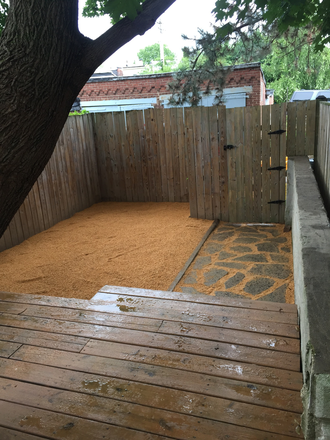 Large Yard with deck - Student Housing Available in Historic Charles Village Townhome